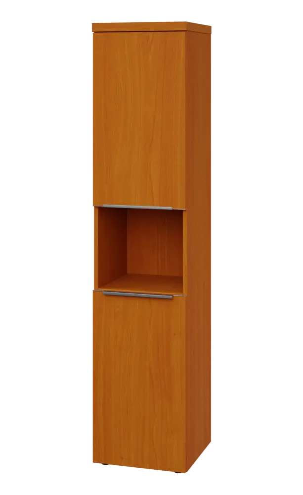 SIN 5 - 42DN kancelářská skříň, 2-dveřová/nika, levá, 1820x400x400, třešeň šumavská